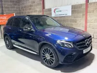 Used Mercedes GLC220 AMG line 170 HP (125 kW) 2018 Blue SUV