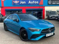 Begagnad Mercedes CLA180 AMG Line Premium Plus 2023 Blå Sedan