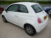 used Fiat 500 1.2 POP 3DR WHITE WITH HALF LEATHER INTERIOR GOOD SERVICE HISTORY £35 TAX