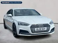Used Audi A5 Sportback S-Line 190 HP (139 kW) 2019 White Hatchback
