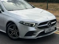 Used Mercedes A200 AMG line 163 HP (119 kW) 2019 Silver Hatchback