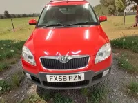 Used Skoda Roomster 105 HP (77 kW) 2008 Red MPV