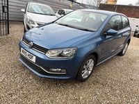 Used VW Polo SE 90 HP (66 kW) 2015 Blue Hatchback