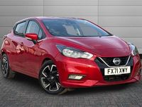 Used Nissan Micra Acenta 92 HP (67 kW) 2021 Red Hatchback