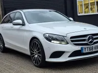 Used Mercedes C220 SE 2018 White Estate