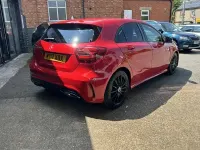 Used Mercedes A200 AMG line 136 HP (100 kW) 2017 Red Hatchback
