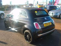 Used Fiat 500C Lounge 69 HP (50 kW) 2014 Black Cabriolet