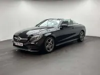 Used Mercedes C200 AMG line 181 HP (133 kW) 2021 Black Cabriolet