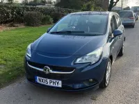 Used Vauxhall Corsa Design Edition 95 HP (69 kW) 2015 Blue Hatchback