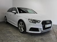Used Audi A3 Sportback S-Line 2017 White Hatchback