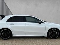 Used Mercedes A35 AMG Premium Plus 306 HP (225 kW) 2022 Moonstone white metallic Hatchback