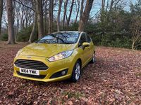 Used Ford Fiesta Zetec 2014 Yellow Hatchback