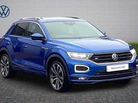 Used VW T-Roc R-line 150 HP (110 kW) 2021 Ravenna blue SUV