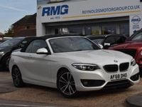 Used BMW 218 Sport Line 136 HP (100 kW) 2018 White Cabriolet