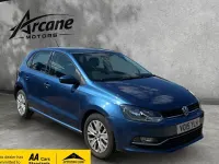 Used VW Polo SE 59 HP (43 kW) 2015 Blue Hatchback