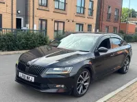 Used Skoda Superb SportLine 150 HP (110 kW) 2018 Black Hatchback