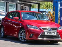 Used Lexus CT200h Executive Line 136 HP (100 kW) 2017 Red Hatchback