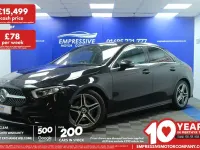 Used Mercedes A200 AMG line 163 HP (119 kW) 2019 Black Sedan