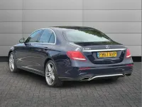 Used Mercedes E350 AMG line 295 HP (216 kW) 2018 Blue Sedan