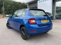 Used Skoda Fabia Colour Edition 44 HP (32 kW) 2019 Race blue metallic black magic pearl effect Hatchback