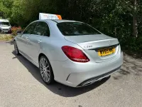 Begagnad Mercedes C250 AMG line 204 HK (150 kW) 2015 Silver Sedan