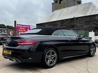 Used Mercedes C200 AMG line 2021 Black Cabriolet