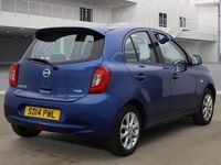 Begagnad Nissan Micra Acenta 2014 Blå Halvkombi