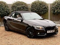 Used BMW 218 Sport Line 150 HP (110 kW) 2016 Black Cabriolet