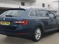 Used Skoda Superb SE Technology 150 HP (110 kW) 2019 Blue Estate
