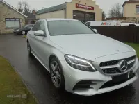 Used Mercedes C220 AMG line 194 HP (142 kW) 2019 Silver Sedan