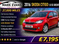 Used Skoda Citigo SE L 75 HP (55 kW) 2016 Red Hatchback