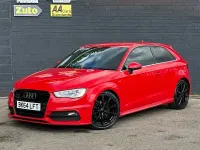 Used Audi A3 S-Line 140 HP (102 kW) 2014 Red Hatchback
