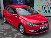 Used VW Polo Edition 60 HP (44 kW) 2017 Red Hatchback