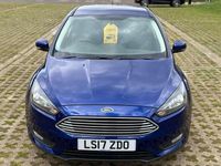 Used Ford Focus Zetec 2017 Blue Hatchback