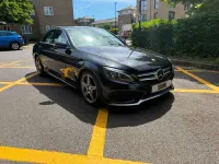 Used Mercedes C200 AMG line 184 HP (135 kW) 2015 Black Sedan