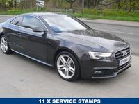 Usado Audi A5 S-Line 177 HP (130 kW) 2014 Cinzento Coupé