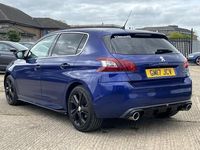 Used Peugeot 308 GT-line 2017 Blue Hatchback