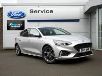 Used Ford Focus ST-Line 125 HP (91 kW) 2021 Moondust silver Hatchback