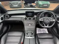 Used Mercedes C220 AMG line 2018 White Cabriolet