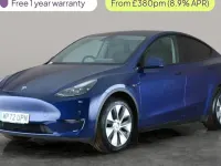 Used Tesla Model Y Long Range AWD 378 kW (514 HP) 2022 Blue SUV