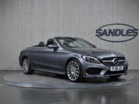 Used Mercedes C200 AMG line 184 HP (135 kW) 2018 Grey Cabriolet