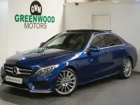 Usado Mercedes C250 AMG line 204 HP (150 kW) 2017 Azul Sedan