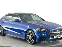 Used Mercedes C200 AMG line 204 HP (150 kW) 2024 Blue Sedan