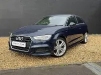 Used Audi A3 S-Line 150 HP (110 kW) 2017 Blue Hatchback