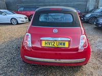 Used Fiat 500C Lounge 69 HP (50 kW) 2012 Red Cabriolet
