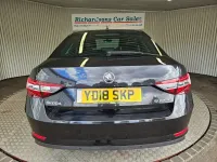 Used Skoda Superb SE L Executive 150 HP (110 kW) 2018 Black Hatchback