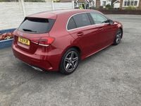 Used Mercedes A180 AMG line 136 HP (100 kW) 2021 Red Hatchback