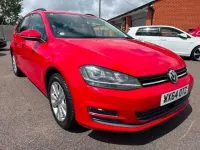 Used VW Golf VII 105 HP (77 kW) 2015 Red Estate