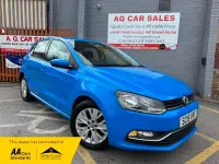 Used VW Polo SE 60 HP (44 kW) 2015 Blue Hatchback