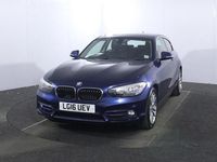 Used BMW 118 Sport Line 136 HP (100 kW) 2016 Blue Hatchback